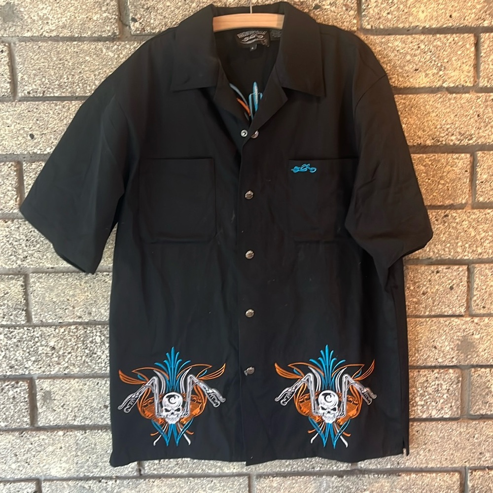 Iron Horse original biker button down top